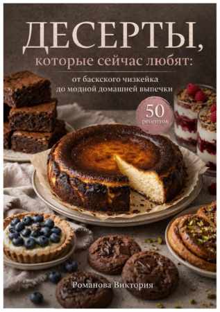 Виктория Романова. Десерты, которые сейчас любят: от баскского чизкейка до модной домашней выпечки